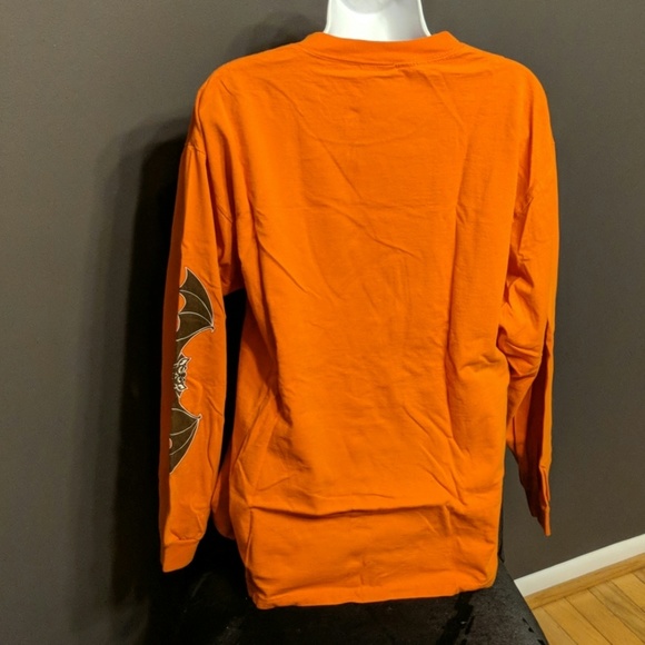 Orange Beware...I Bite! Bat long sleeved tee - Picture 2 of 4